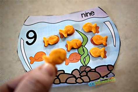 Goldfish Counting Printable